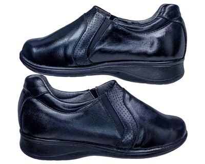 Foto 3 | Foto 3 | Zapatos Casuales Enco Footwear Negros Piel Borrego para Diabético Confort para Mujer