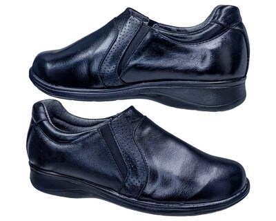 Foto 4 | Foto 4 | Zapatos Casuales Enco Footwear Negros Piel Borrego para Diabético Confort para Mujer