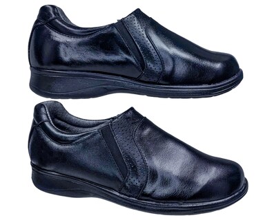 Foto 5 | Foto 5 | Zapatos Casuales Enco Footwear Negros Piel Borrego para Diabético Confort para Mujer