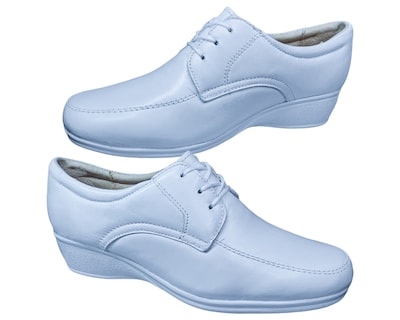 Foto 1 | Foto 1 | Zapatos de Enfermería de Piel en Blanco para Mujer