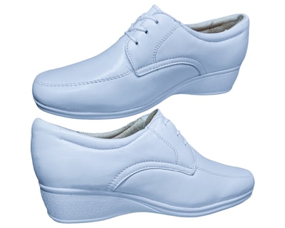 Foto 3 | Foto 3 | Zapatos de Enfermería de Piel en Blanco para Mujer