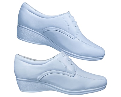 Foto 8 | Foto 8 | Zapatos de Enfermería de Piel en Blanco para Mujer