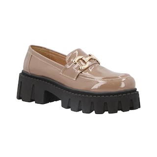 Foto 2 | Foto 2 | Zapato Mujer Kipon Casual Plataforma Mocasin Chunky Hebilla Cafe