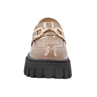 Foto 5 | Foto 5 | Zapato Mujer Kipon Casual Plataforma Mocasin Chunky Hebilla Cafe