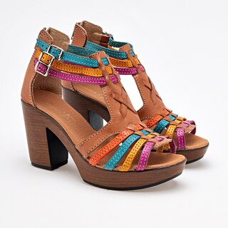 Foto 2 | Foto 2 | Mora Tierra Zapatos Para Mujer Camel Multicolor Cod.132498