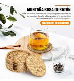 Foto 3 | Foto 3 | Pack De 6 Portavasos Xtellar Estilo Bohemio, Artesanales Y Ecoamigables, Resistentes A Altas Temperaturas