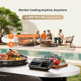 Foto 2 | Foto 2 | Termómetro Para Carne Inkbird Wifi De 5 Ghz Y 2,4 Ghz Con 2 Sondas - Venta Internacional.