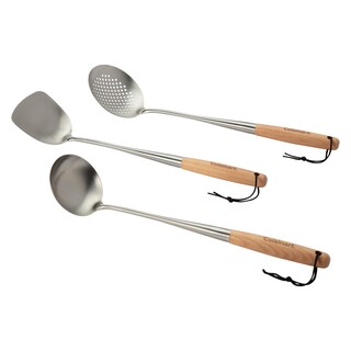 Foto 1 | Foto 1 | Juego De Herramientas Para Wok Cuisinart, 3 Piezas, Acero Inoxidable - Venta Internacional.