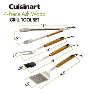 Foto 2 | Foto 2 | Juego De Herramientas Para Asar Cuisinart Cgs-1100 Con Espátula, Pinzas, Tenedor Y Cepillo - Venta Internacional.