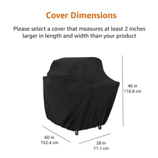 Foto 2 | Foto 2 | Funda Para Parrilla De Gas Amazon Basics, 152 X 71 X 117 Cm, Color Negro - Venta Internacional.