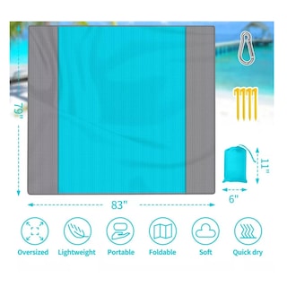 Foto 2 | Foto 2 | Tapete De Picnic Impermeable Acampar Playa Manta Eo Safe Imports Esi-9343 Multicolor