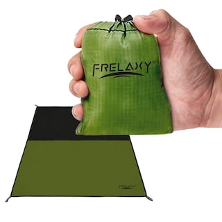 Foto 1 | Foto 1 | Manta De Pícnic Con Bolsillo Frelaxy, Impermeable, Playa, Verde Militar - Venta Internacional.