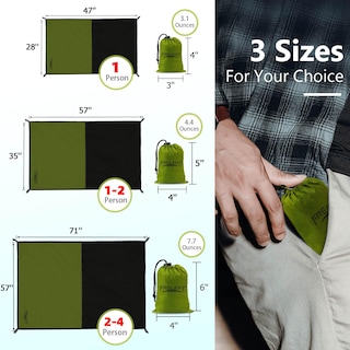 Foto 2 | Foto 2 | Manta De Pícnic Con Bolsillo Frelaxy, Impermeable, Playa, Verde Militar - Venta Internacional.