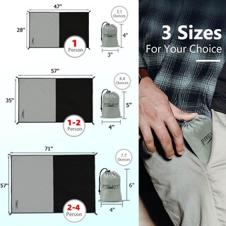 Foto 2 | Foto 2 | Manta De Pícnic Con Bolsillo Frelaxy, Impermeable, Color Gris, 145 X 180 Cm - Venta Internacional.