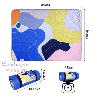 Foto 2 | Foto 2 | Manta De Pícnic Exclusivo Mezcla Impermeable 150x200 Cm Resistente A La Arena - Venta Internacional.