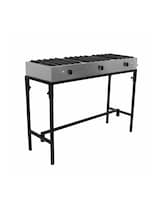 Parilla 3 Quemadores Mindejal P-3-120 Gris Acero Inoxidable