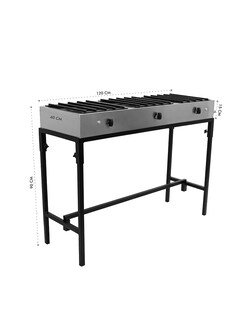 Foto 2 | Foto 2 | Parilla 3 Quemadores Mindejal P-3-120 Gris Acero Inoxidable