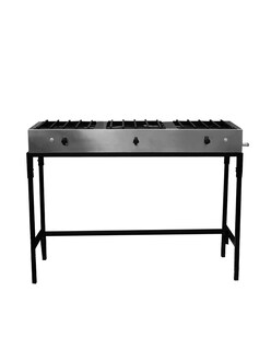 Foto 4 | Foto 4 | Parilla 3 Quemadores Mindejal P-3-120 Gris Acero Inoxidable