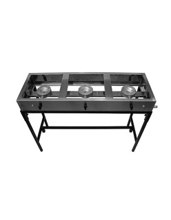 Foto 6 | Foto 6 | Parilla 3 Quemadores Mindejal P-3-120 Gris Acero Inoxidable