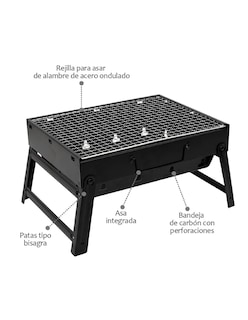 Foto 2 | Foto 2 | Asador Parrilla Carbón Grill Cocina Bbq Portátil Cocina+regalo Termo De Agua Güish