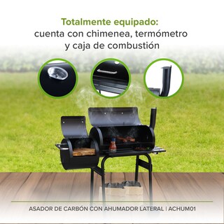 Foto 4 | Foto 4 | Asador De Carbón Con Ahumador Lateral Achum01 Avera