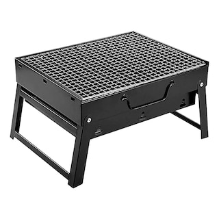 Foto 1 | Foto 1 | Parrilla Plegable Asador De Carbón Portátil Jardín Camping Color Negro