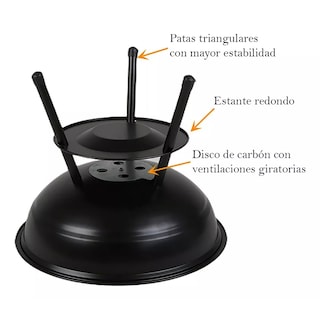 Foto 4 | Foto 4 | Parrilla Plegable Asador De Carbón Aire Libre Portátil
