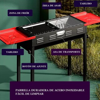 Foto 5 | Foto 5 | Parrilla Portatil Asador De Carbon Plegable Al Aire Libre