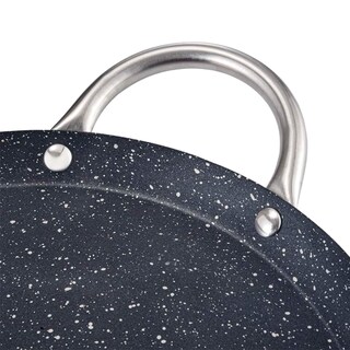 Foto 4 | Foto 4 | Comal Acero Inoxidable Recubrimiento Antiadherente Marmol 29cm Yajad Hogar