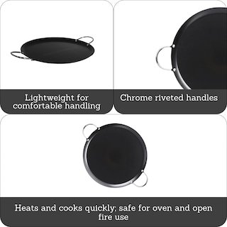 Foto 3 | Foto 3 | Comal Imusa Antiadherente Acero Al Carbono Redondo 28 Cm - Venta Internacional