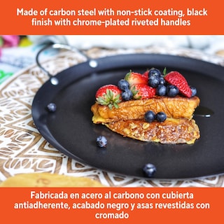 Foto 5 | Foto 5 | Comal Imusa Antiadherente Acero Al Carbono Redondo 28 Cm - Venta Internacional