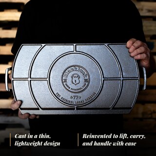 Foto 3 | Foto 3 | Estufa Doble De Hierro Fundido Griddle Lodge Blacklock, 25 X 50 Cm - Venta Internacional.