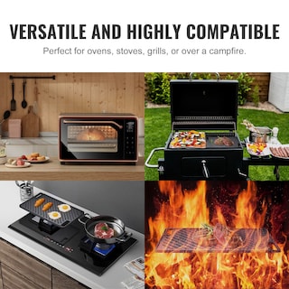 Foto 6 | Foto 6 | Parrilla/Plancha Vevor Reversible 43 x 25 cm Hierro Fundido Precurado - Venta Internacional