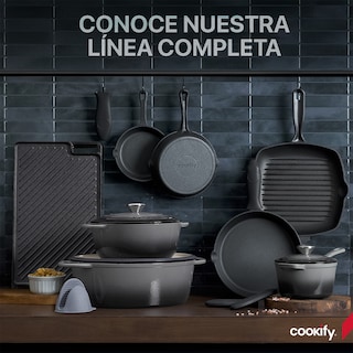 Foto 7 | Foto 7 | Plancha De Hierro Fundido Cookify Parrilla Grill Comal Reversible Con Miniguantes De Silicona