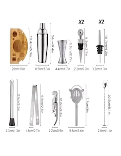 Foto 3 | Foto 3 | Kit Bar Cóctel 12 Pz + Termo Güish Gratis