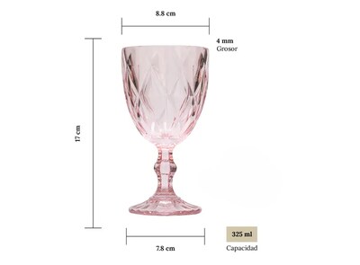 Foto 2 | Foto 2 | Xtellar- Juego De 6 Copas De Cristal, Vino Grande, Color Agua, 325ml: Estilo Premium Para Eventos Inolvidables.