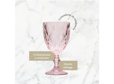 Foto 3 | Foto 3 | Xtellar- Juego De 6 Copas De Cristal, Vino Grande, Color Agua, 325ml: Estilo Premium Para Eventos Inolvidables.