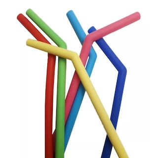 Foto 4 | Foto 4 | Popote Silicon Ecológico Flexible 6 Piezas + Cepillo