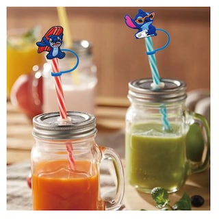 Foto 2 | Foto 2 | Tapa Para Popote Desechables Biodegradables De Stitch 11pcs Belug Azul