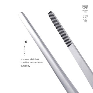 Foto 2 | Foto 2 | Pinzas Triangulares Para Barbacoa Acero Inoxidable 30 Cm - Venta Internacional.