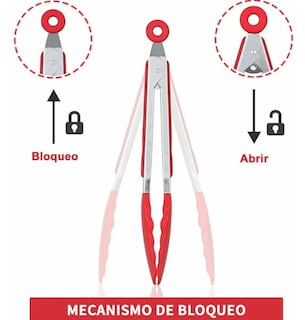 Foto 4 | Foto 4 | Xtellar Pinzas Profesionales De Cocina De Acero Inoxidable Y Silicona Juego De 3