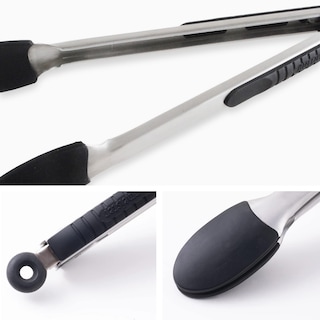 Foto 4 | Foto 4 | Pinzas De Bloqueo Messermeister Con Revestimiento De Silicona 30 Cm Color Negro - Venta Internacional.
