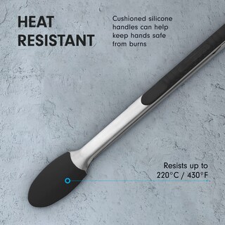 Foto 5 | Foto 5 | Pinzas De Bloqueo Messermeister Con Revestimiento De Silicona 30 Cm Color Negro - Venta Internacional.