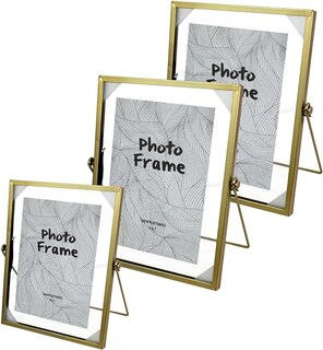 Foto 1 | Foto 1 | Kit de 3 Portarretratos para Fotografía Ilios Innova Metálico color Dorado