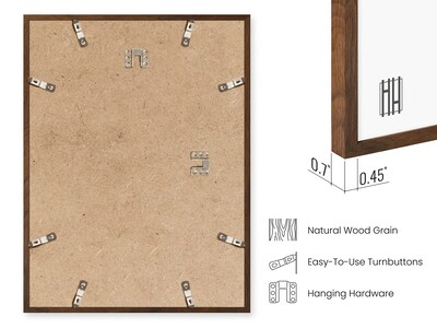 Foto 3 | Foto 3 | Marco De Fotos Haus And Hues Walnut Rustic 20x25 Cm Marrón - Venta Internacional.