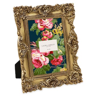 Foto 1 | Foto 1 | Marco De Fotos Laura Ashley Resina Texturizada Adornada En Oro 4 X 6 Pulgadas - Venta Internacional.