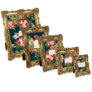 Foto 5 | Foto 5 | Marco De Fotos Laura Ashley Resina Texturizada Adornada En Oro 4 X 6 Pulgadas - Venta Internacional.