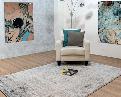 Foto 4 | Foto 4 | Tapete Erzin Gris Crema 240 x 330 cm