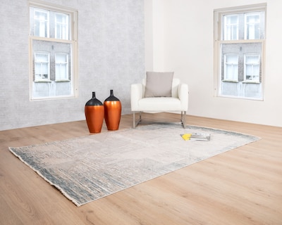 Foto 2 | Foto 2 | Tapete Alfombra Calix T2305 Crema Gris 240x330 Cm