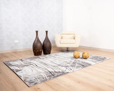 Foto 5 | Foto 5 | Tapete Decorativo Delme T5153 Crema Gris Verde 160*230